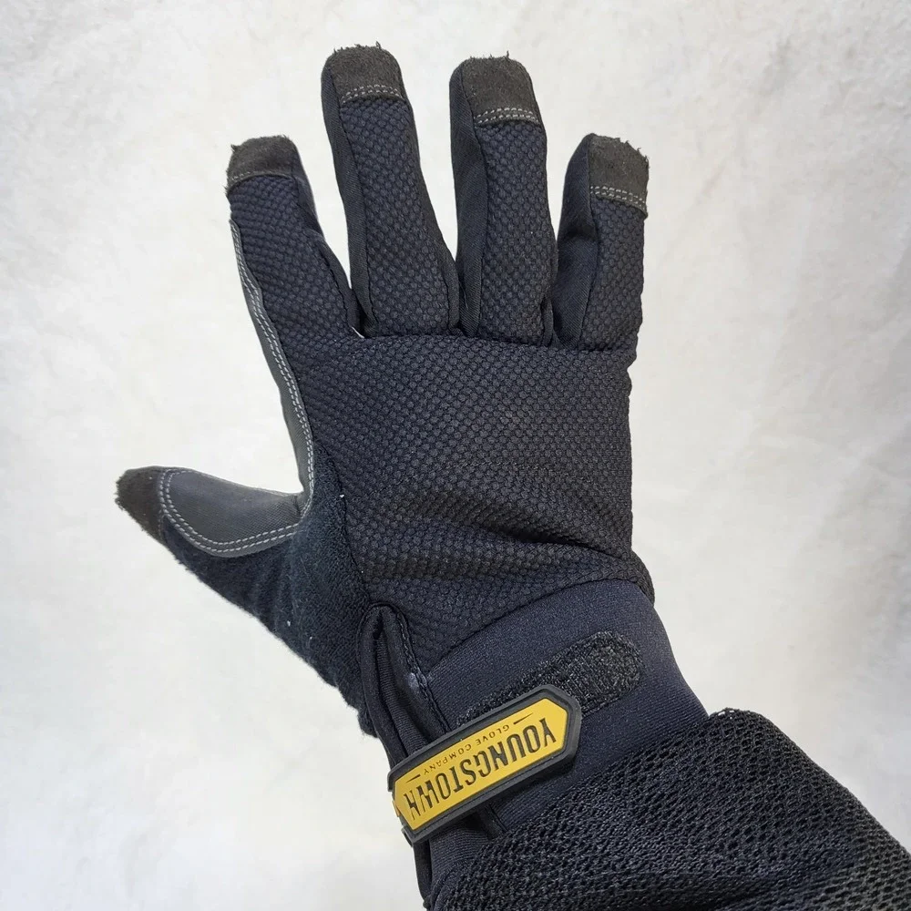 Youngstown Work Glove Waterproof Winter Plus Performance Insulated LG Black Grey